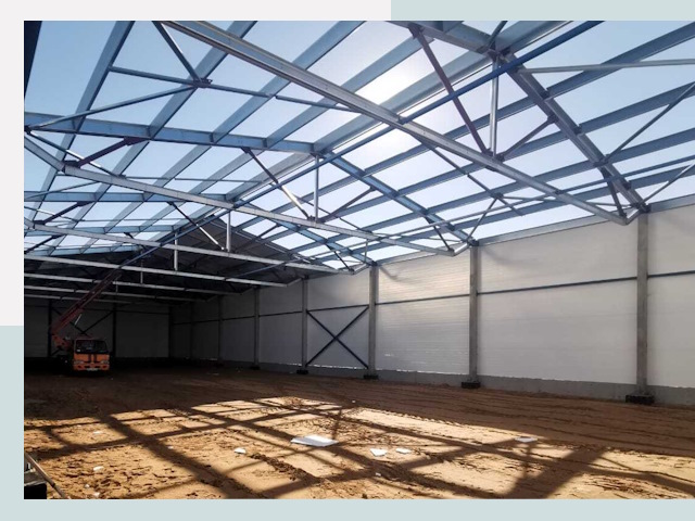 Строительство сенохранилищ в Ивантеевке