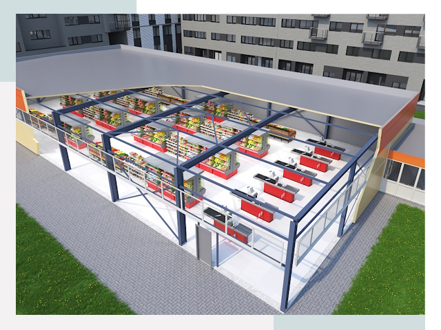 Строительство магазинов в Ивантеевка от 617 руб. за м²