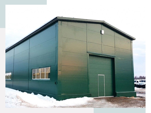 Двускатные ангары в Ивантеевке