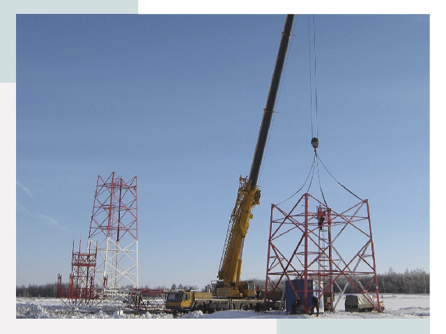 Монтаж вышек связи в Ивантеевке